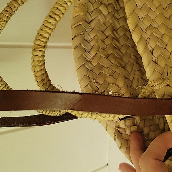 Anthropologie Woven Bag and Leather - Picture 2 of 2